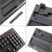 HK6500 Portable 2.4GHz Wireless Gaming Keyboard and Mouse Set Suspended Keycap 4-Level DPI Control 10m Wireless Connection (Black)